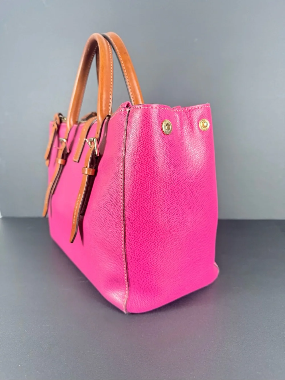 Dooney & Bourke Miller Satchel Fuchsia